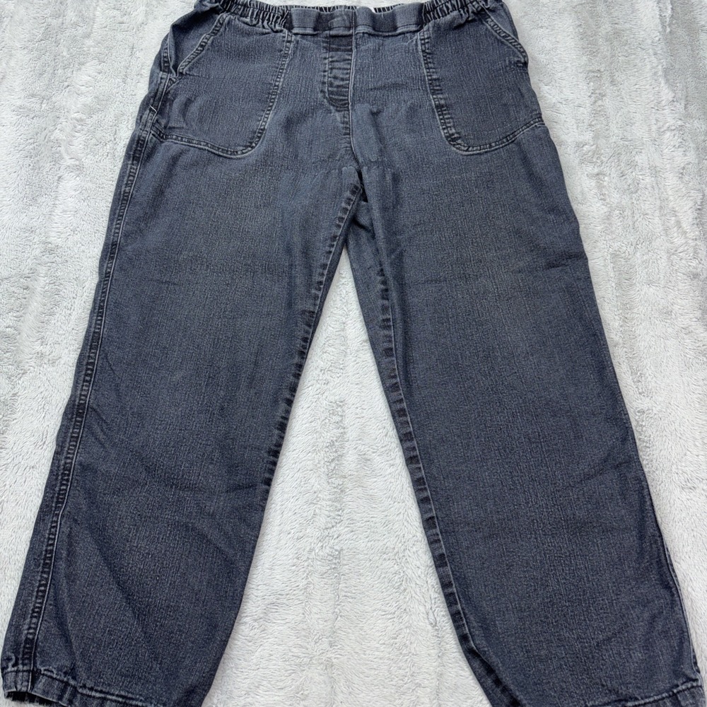 Alison Daisy brand Blue denim pants with an elastic waistband 14S size